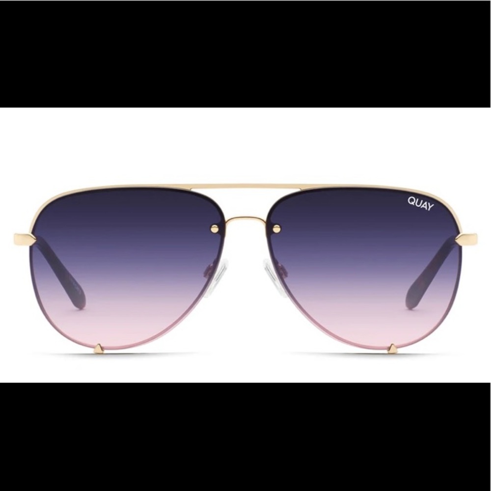 Quay Highkey Rimless Mini Sunglasses